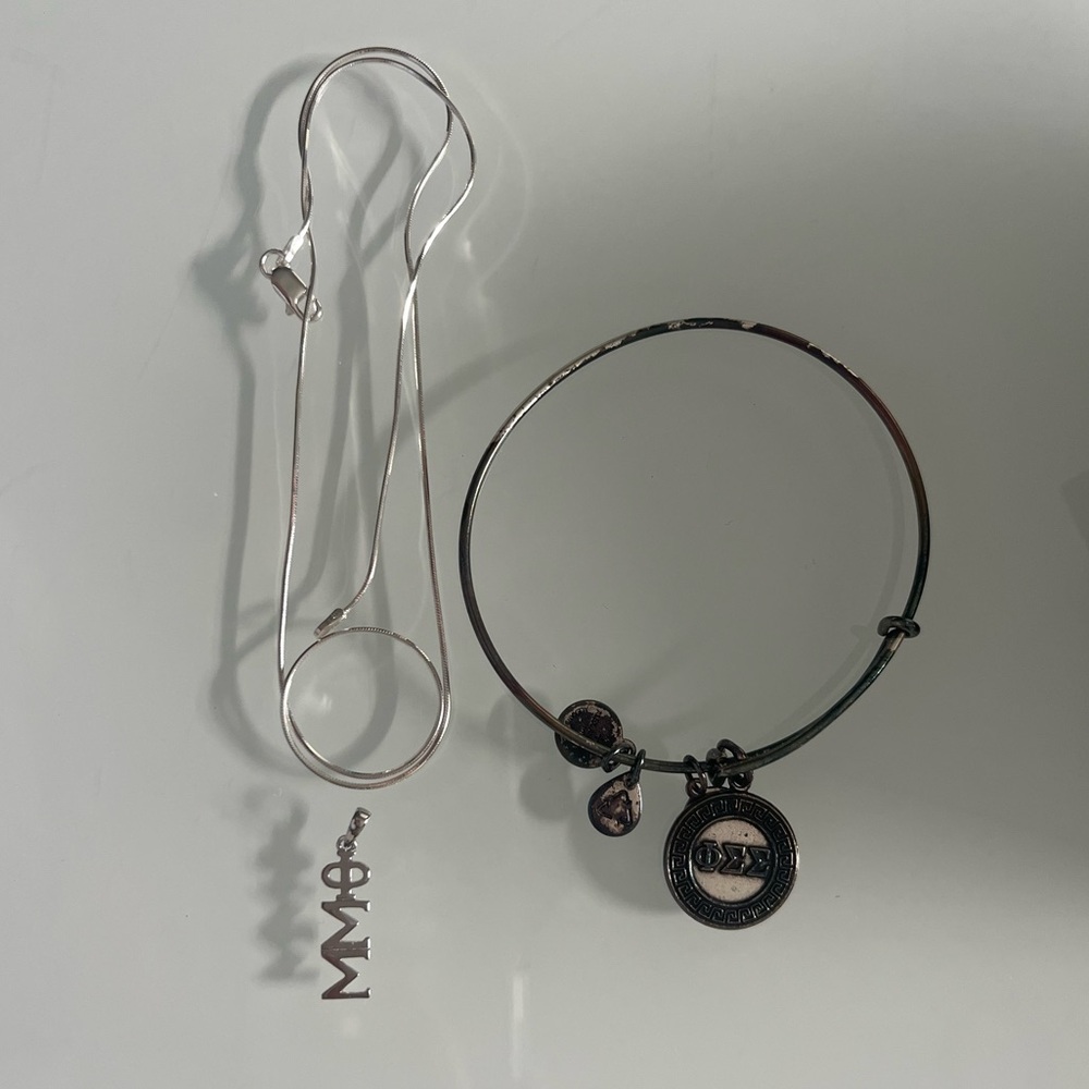 PHI SIGMA SIGMA bundle officially licensed necklace with Alex and Ani bracelet